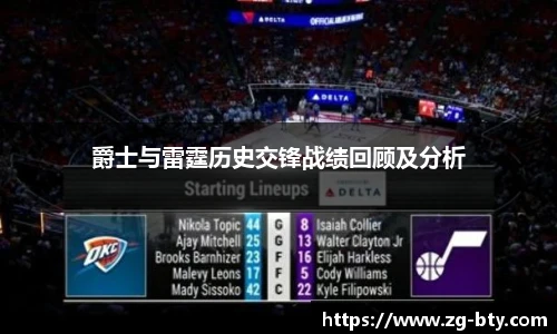 爵士与雷霆历史交锋战绩回顾及分析